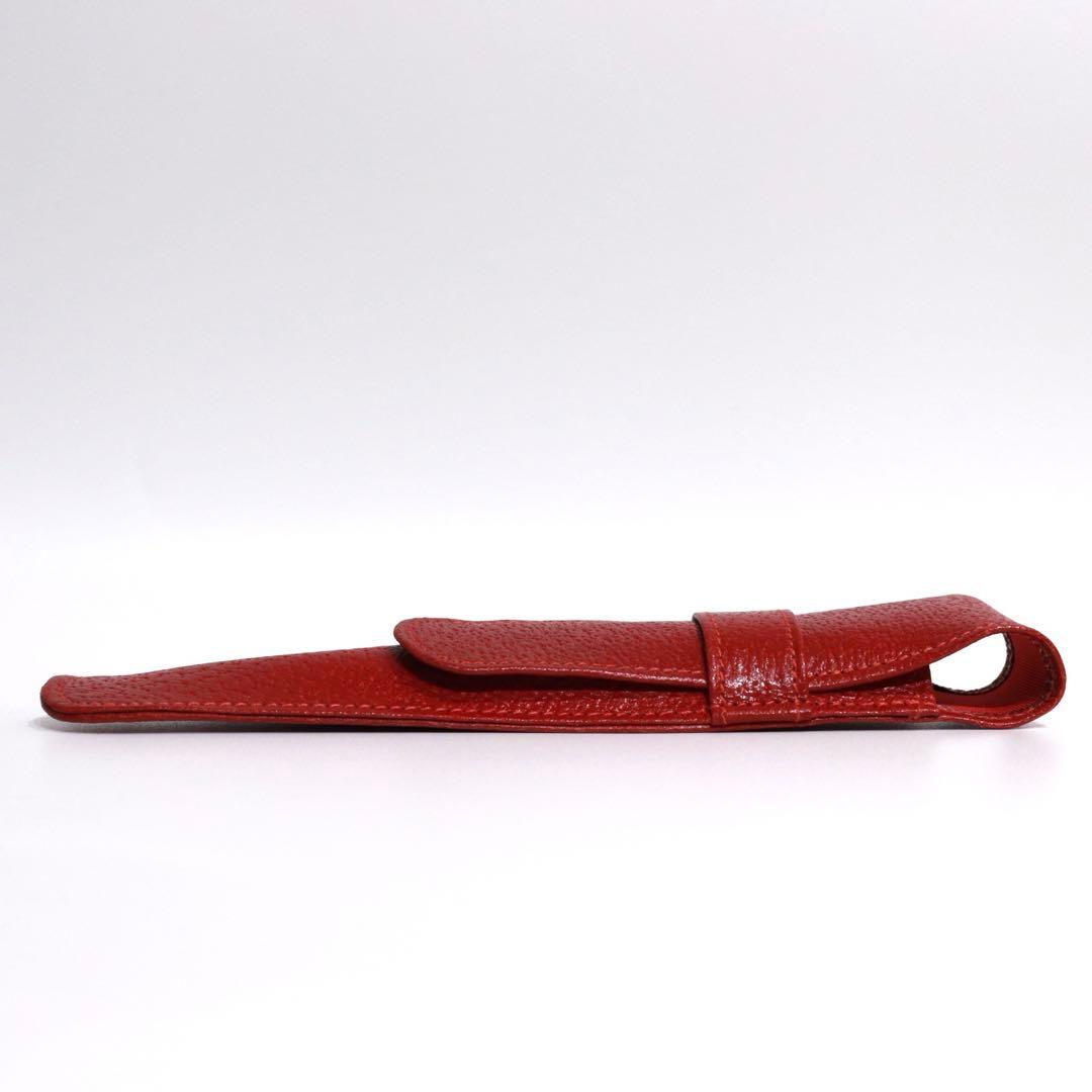 SMYTHSON ペンケース　万年筆ケース　レッド　美品