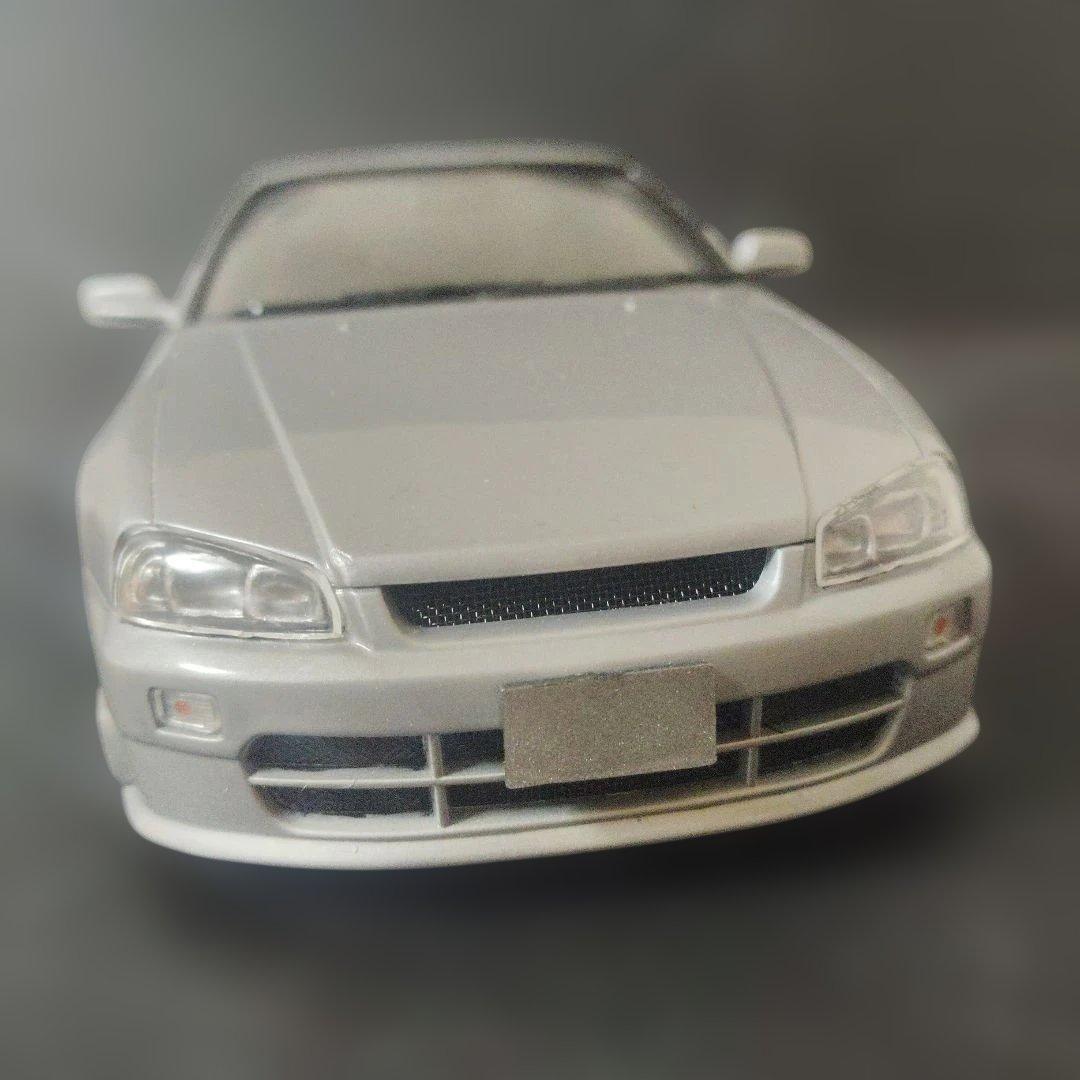 フジミ 1/24 絶版R34スカイラインニスモ 完成品 走り屋 シャコタン