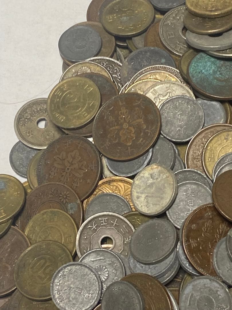 古銭 銅貨黄銅貨青銅貨ニッケル貨錫貨アルミ貨など大量 3.6㎏ NO.63