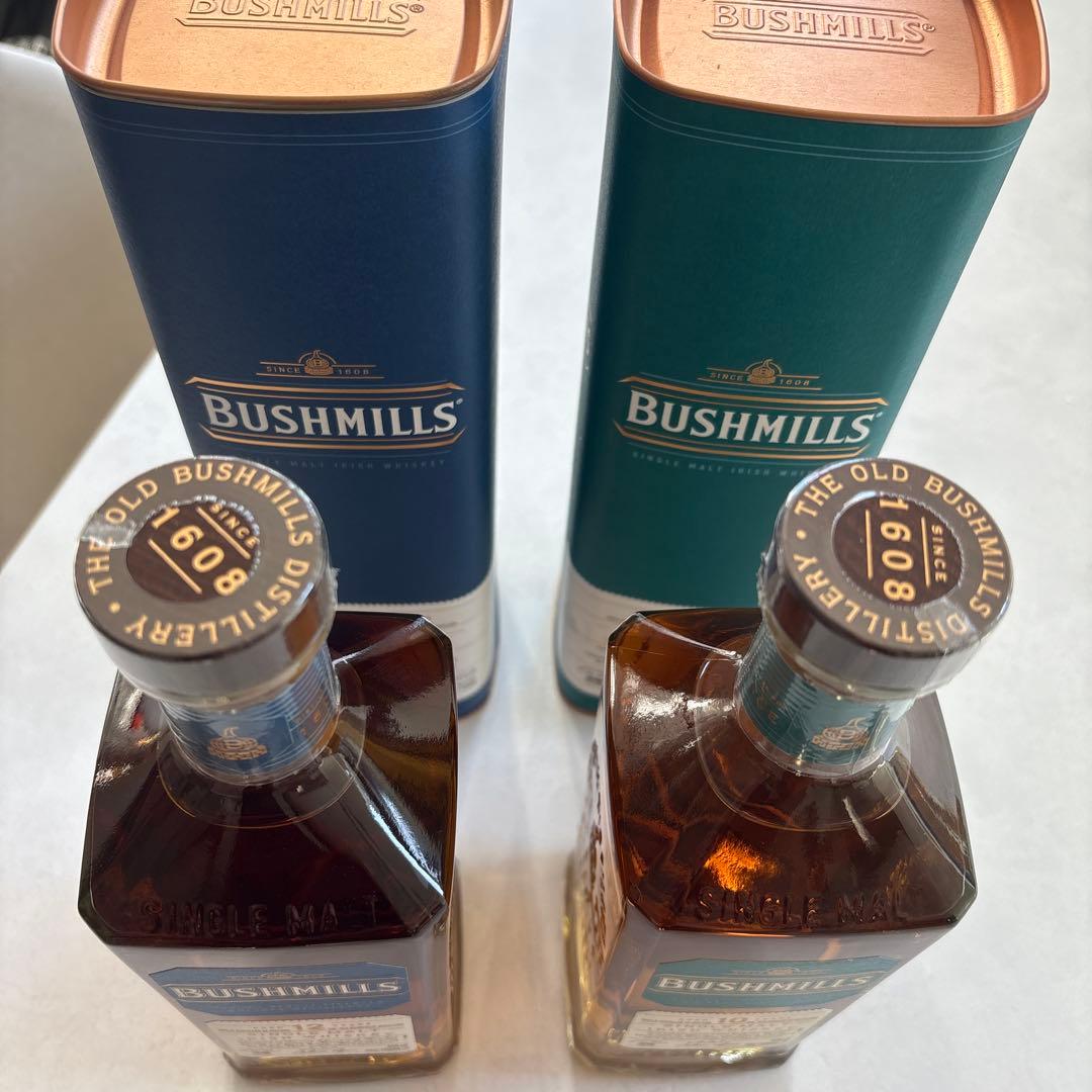 ブッシュミルズ10年　12年　シングルモルトウイスキー700ml 2本セット