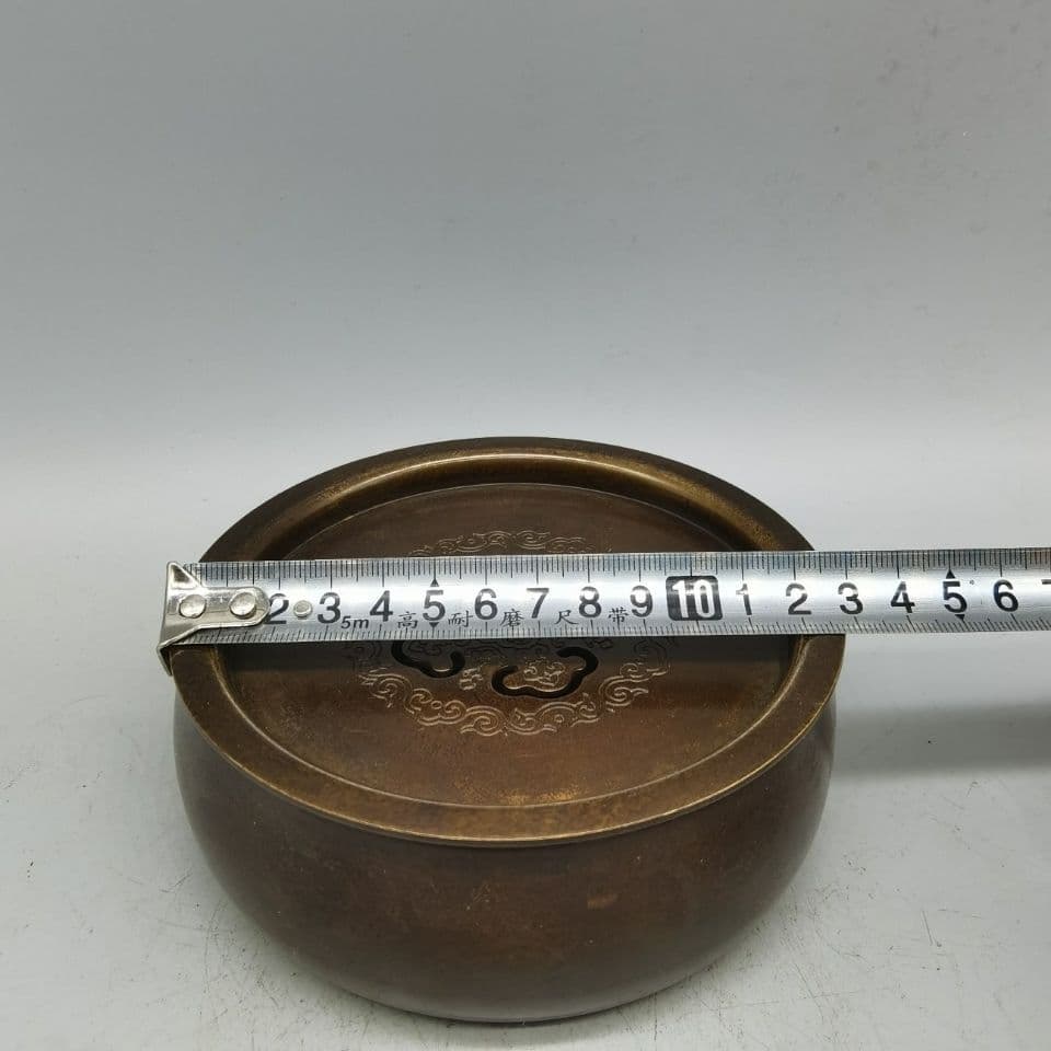 銅 細工 厚重 茶洗 茶道具 工芸品 美術品 置物