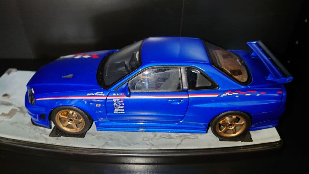 激レア autoart 1/18 日産 GT-R R34 resetting
