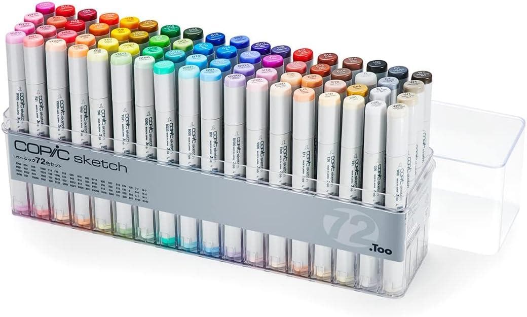 新品未使用（ケース割れ）！Too コピック スケッチ ベーシック 72色セット