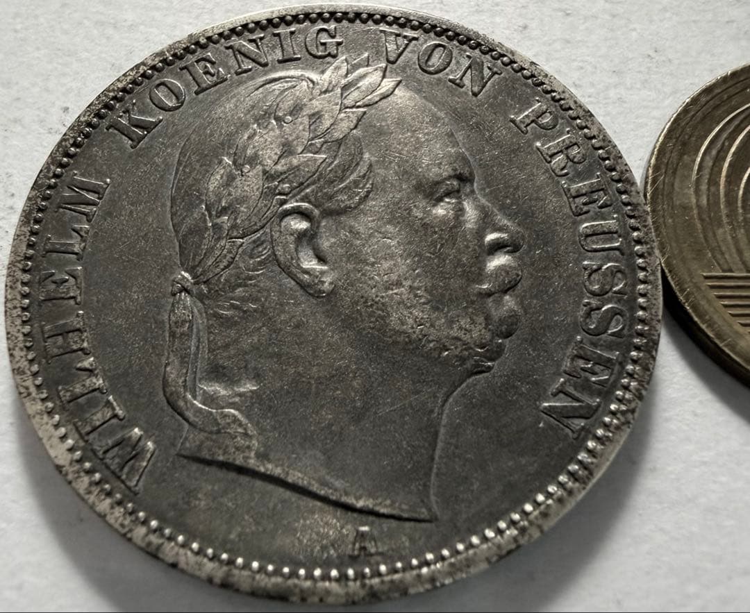 K*)様 1866年 Aドイツ　プロイセン 王国ターラー銀貨 ウィルヘルム王