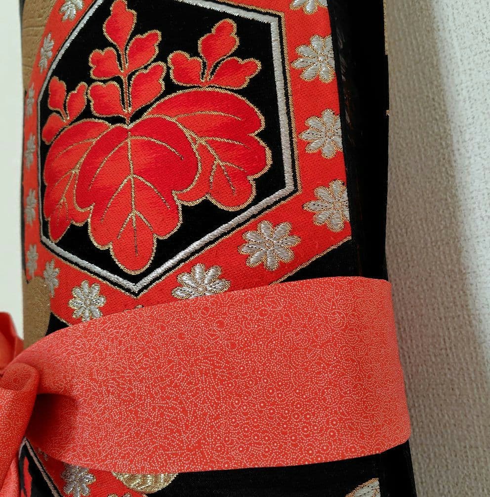 お琴カバー【桐】着物帯 ゆたん油単ハンドメイド 和楽器 正絹 袋帯 山田流生田流