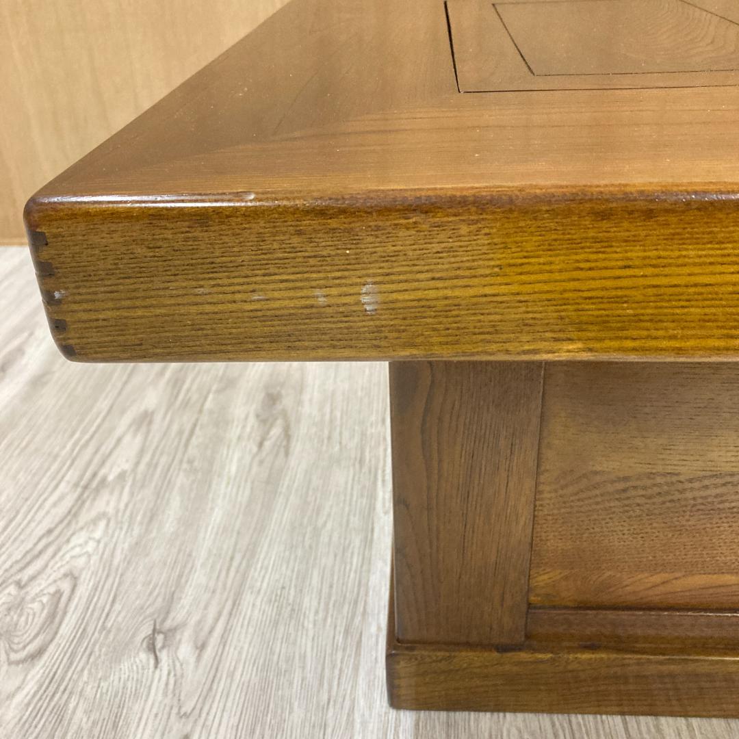 囲炉裏テーブル　座卓　昭和レトロ 火鉢 古民家　 引き出し 木製　天然木