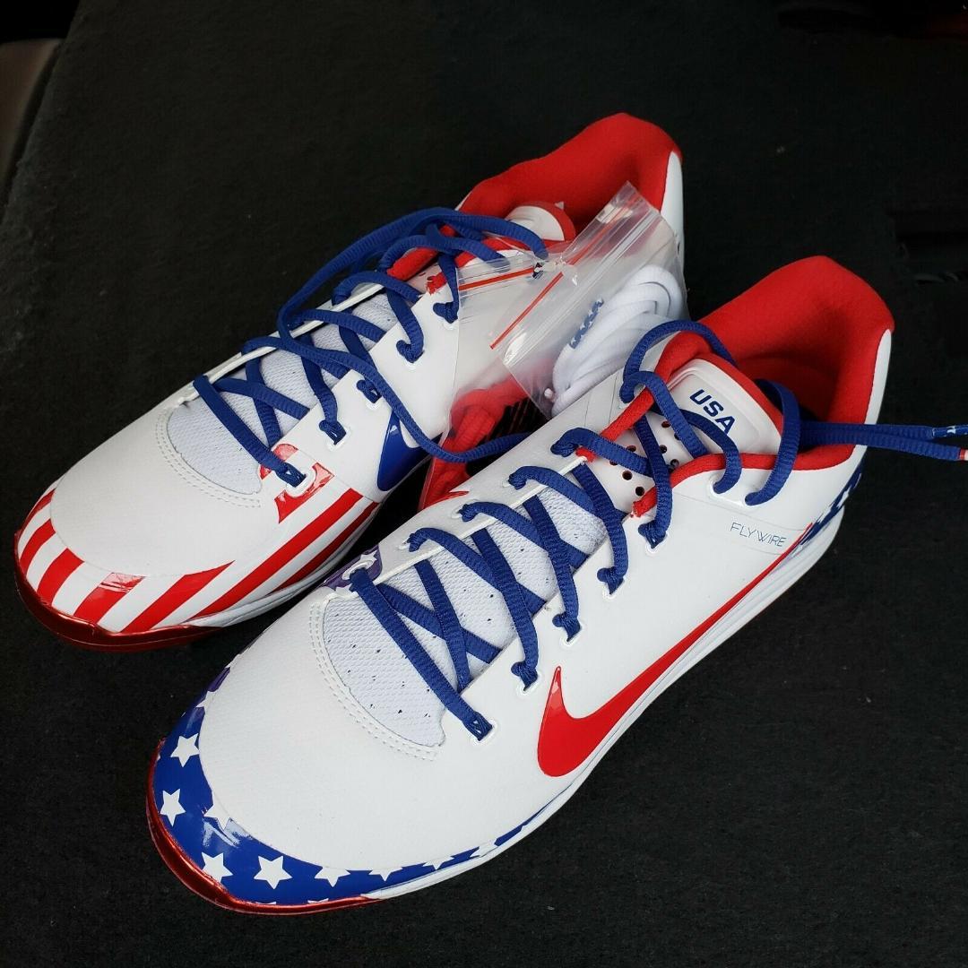 新品USA限定☆チームUSA★野球用NikeClipper30.5専用替え紐２組