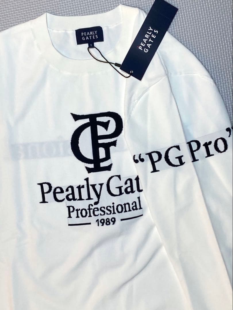 パーリーゲイツ PGPRO ELITE クルーネック（WHT／5）