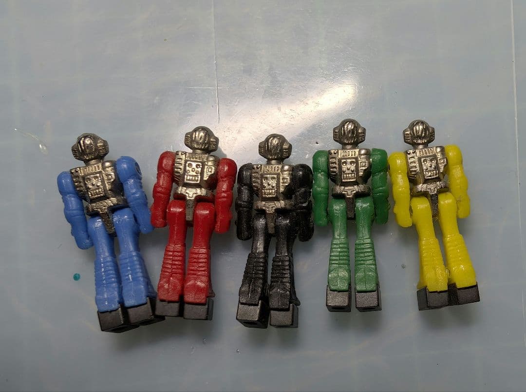 当時物 ダイアクロン隊員5点セット タカラ玩具 戦隊 超合金 ビンテージ　レトロ