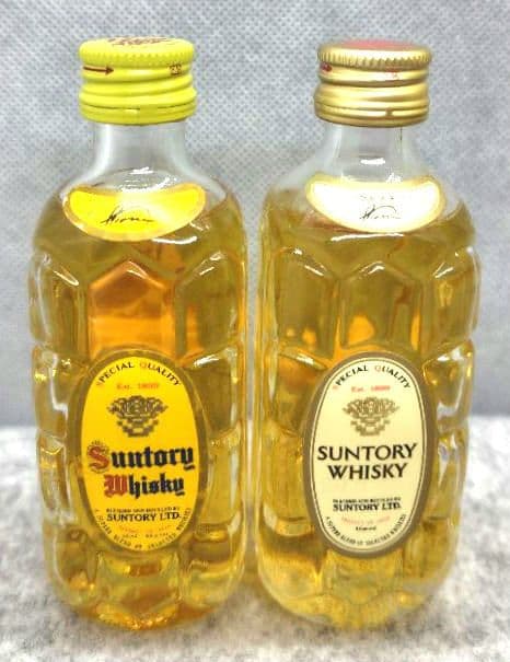 ウ*ギ様 サントリー ①旧ボトル 白角 2種類　黄角1本 ②希少カートン