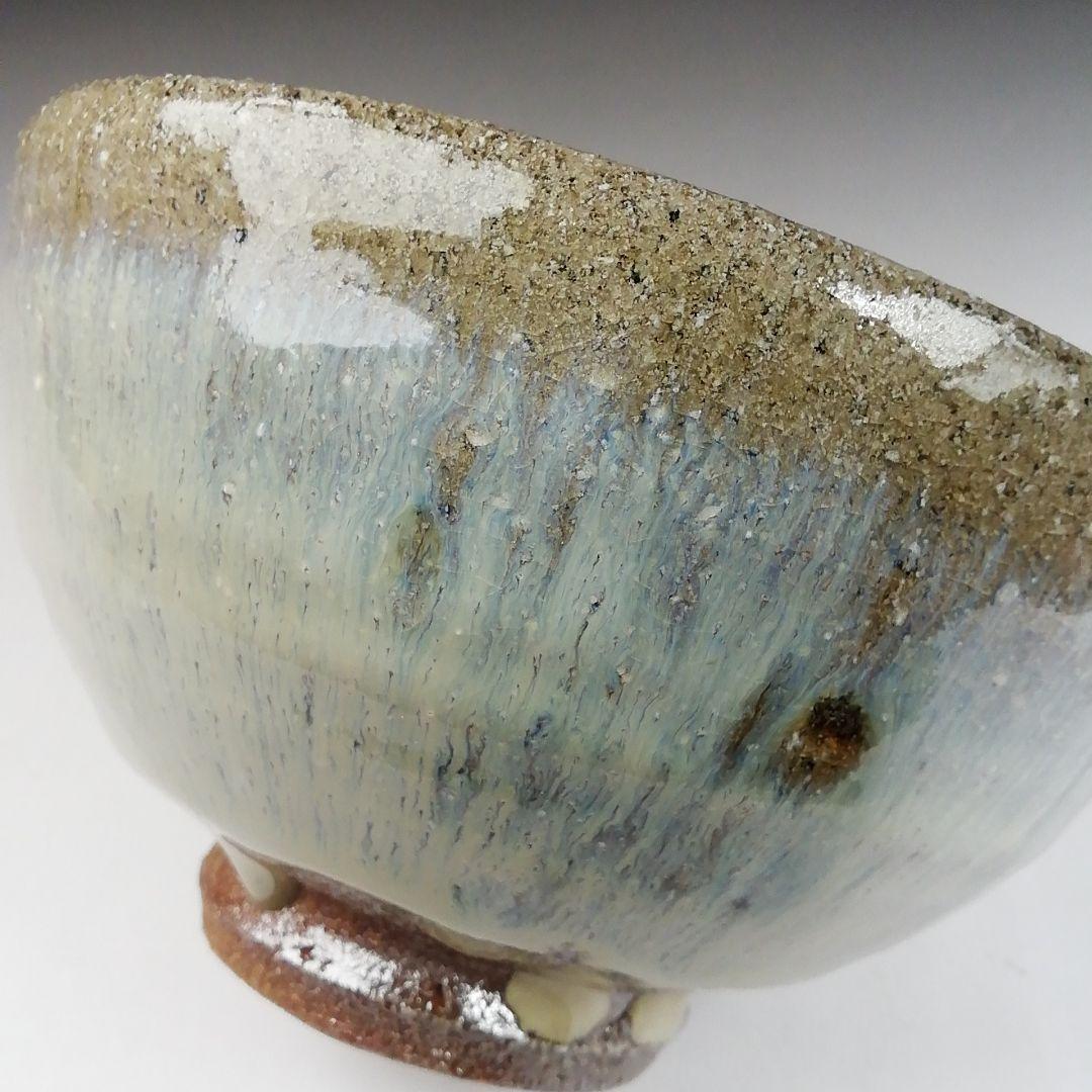 Ｔ４２０　茶碗　『唐津茶碗』『鏡山窯　井上東也 造』　共箱　抹茶碗　茶道具