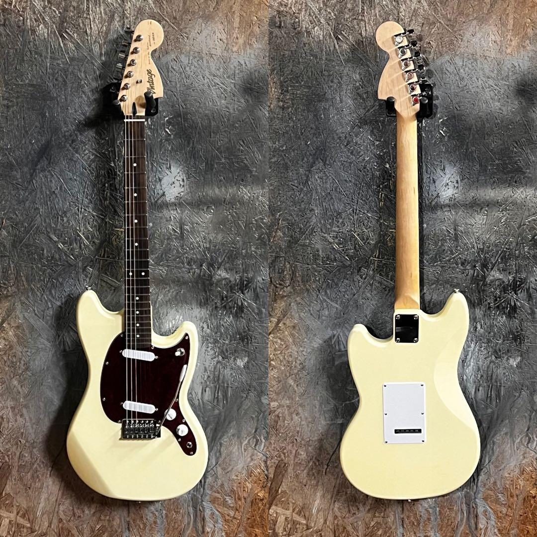 Vintage ムスタング エレキギター クリーム色 管AK