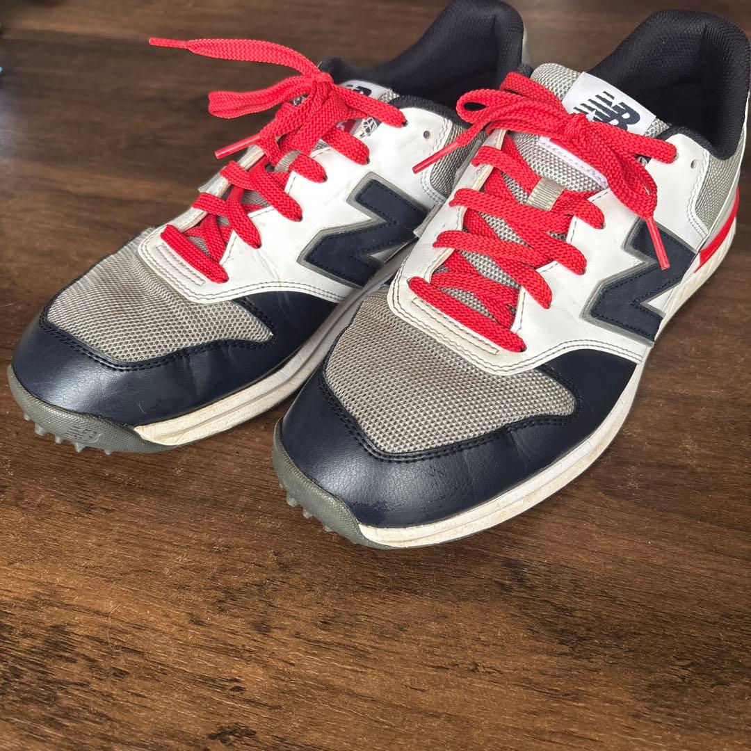 New Balance 996ゴルフシューズ ネイビー/ホワイト/レッド