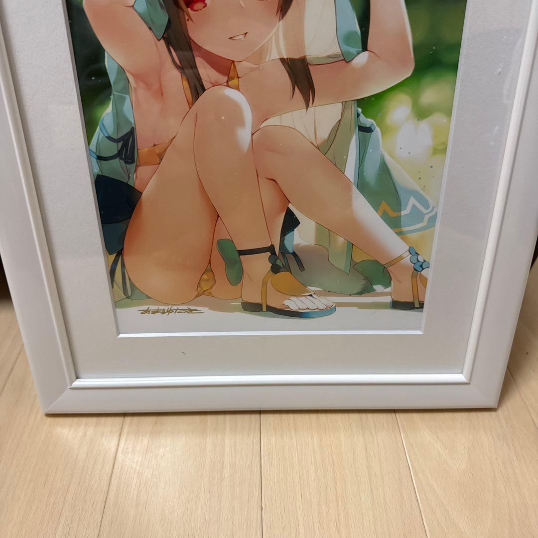うたわれるもの ロストフラグ 甘露樹箔押しサイン入り描き下ろし複製原画