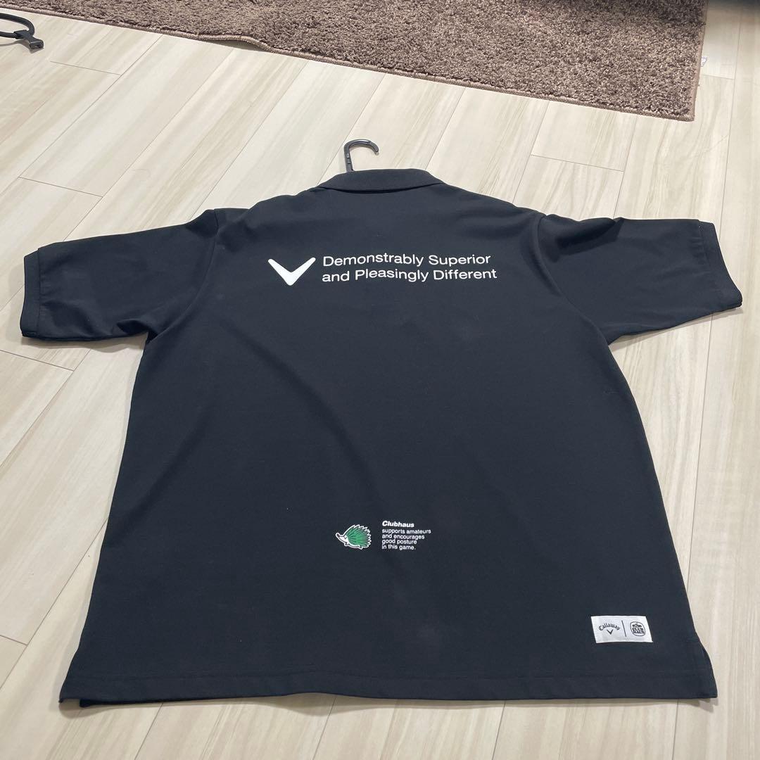【限定】Callaway CLUBHAUS S/S Polo black コラボ