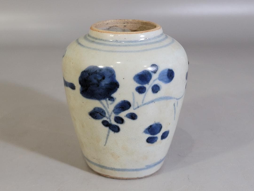 古美術 中国 古染付 茶入 茶道具伝来