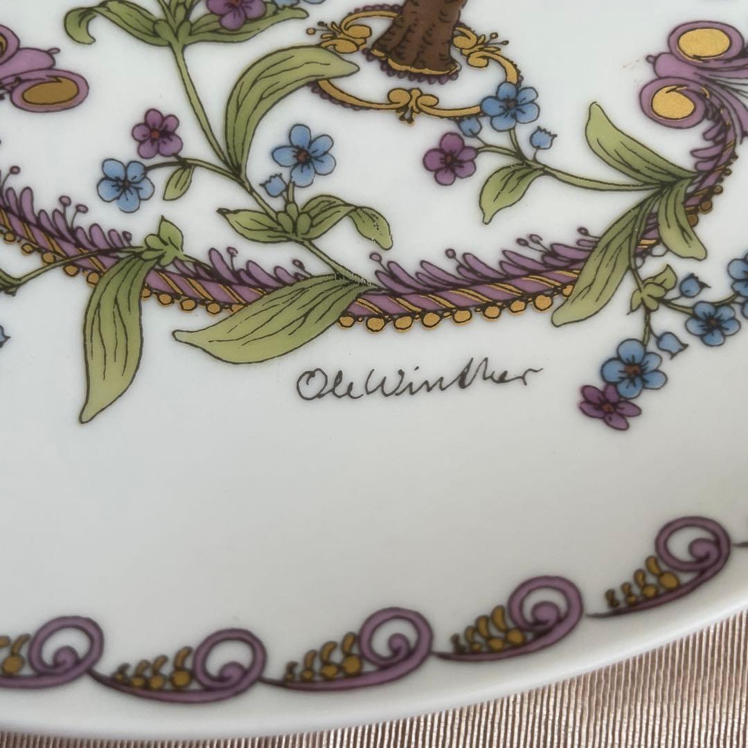 【レア品】Hutschenreuther 限定版 飾り皿　6月カッコウ　金彩