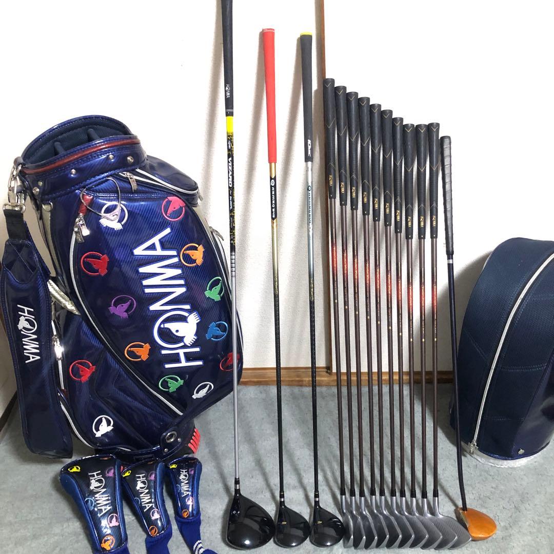 入手困難 レフティ 本間ゴルフ 豪華14本完璧なセット 憧れの高級ブランド高級品