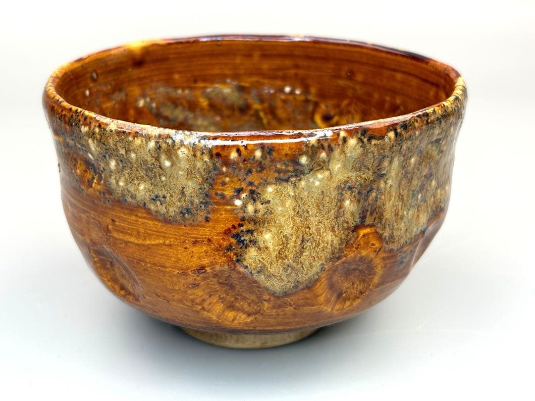 茶道具一式 茶箱付き 11点セット　加藤麥代　茶碗香合織部茶碗水注　在銘