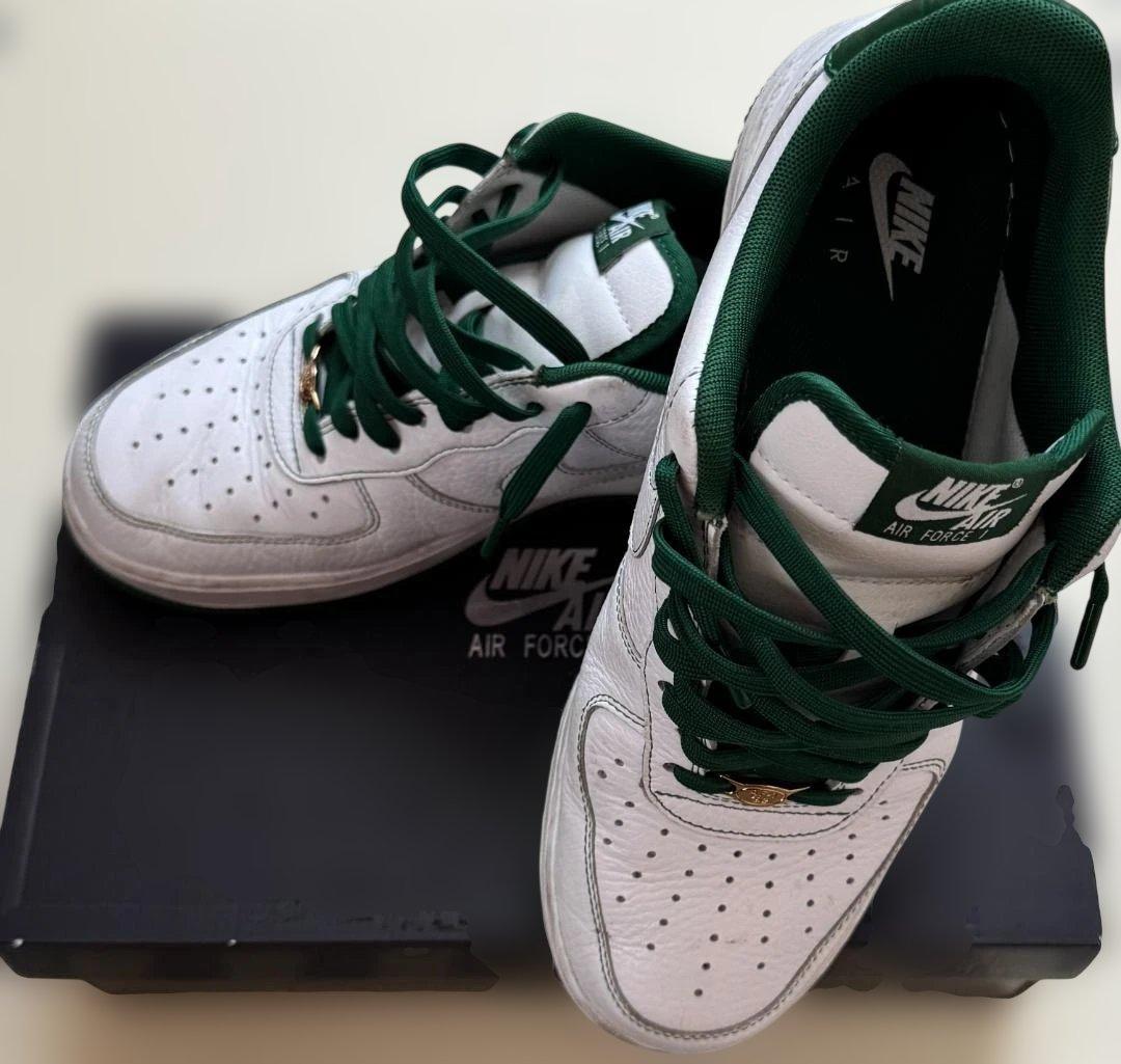 Nike Air Force 1 07ホワイト/グリーン スニーカー 27.5