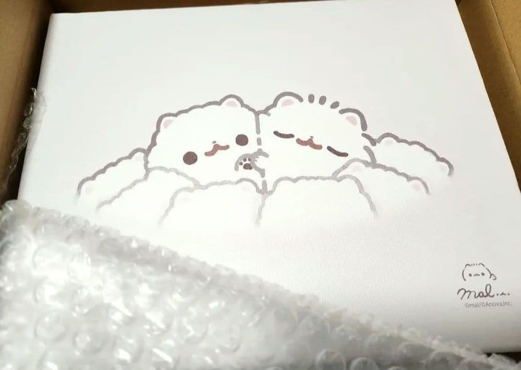 ポメラニアンもち キャンバスアート