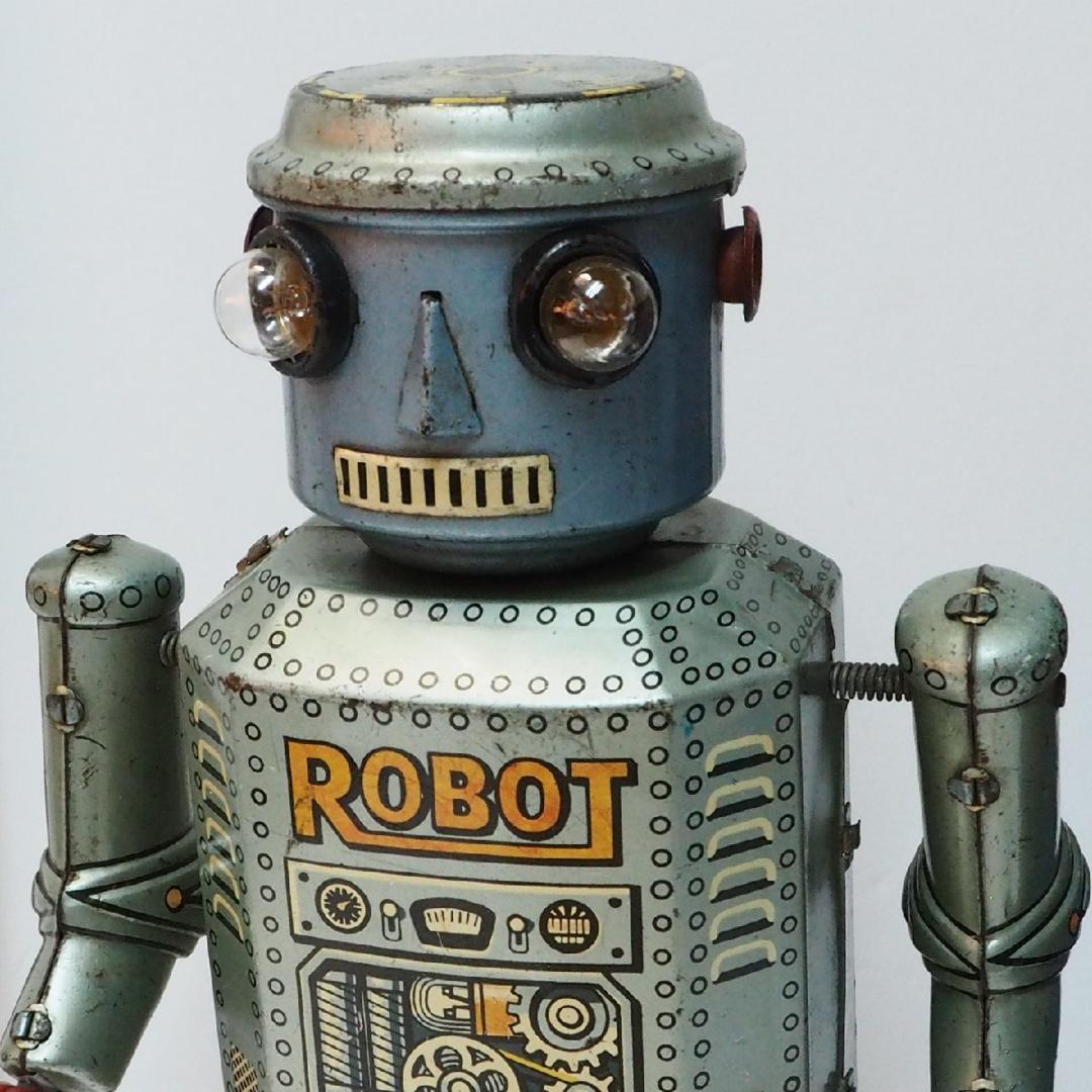 増田屋【電動リモコン ロボット リモコン欠】ブリキTIN TOY 箱はコピー