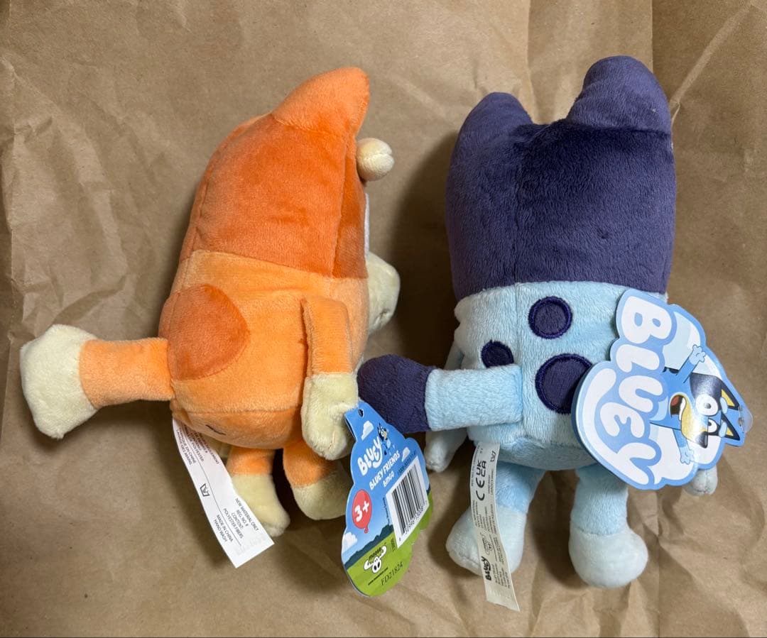 新品　bluey MOOSE社 ブルーイ ファミリー　ぬいぐるみ 4個セット