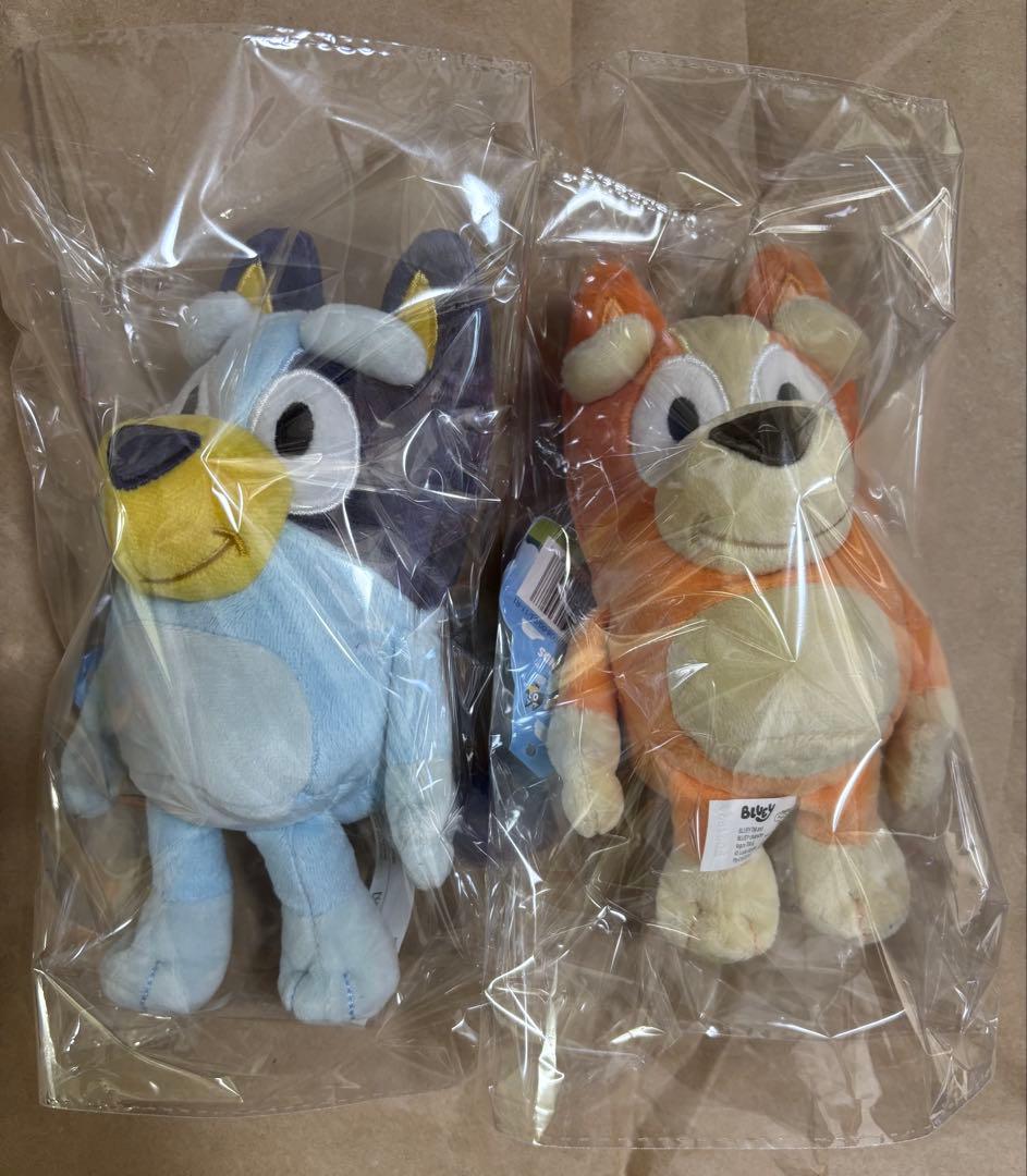 新品　bluey MOOSE社 ブルーイ ファミリー　ぬいぐるみ 4個セット