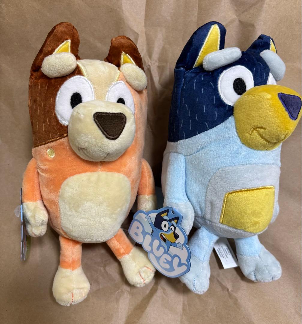 新品　bluey MOOSE社 ブルーイ ファミリー　ぬいぐるみ 4個セット