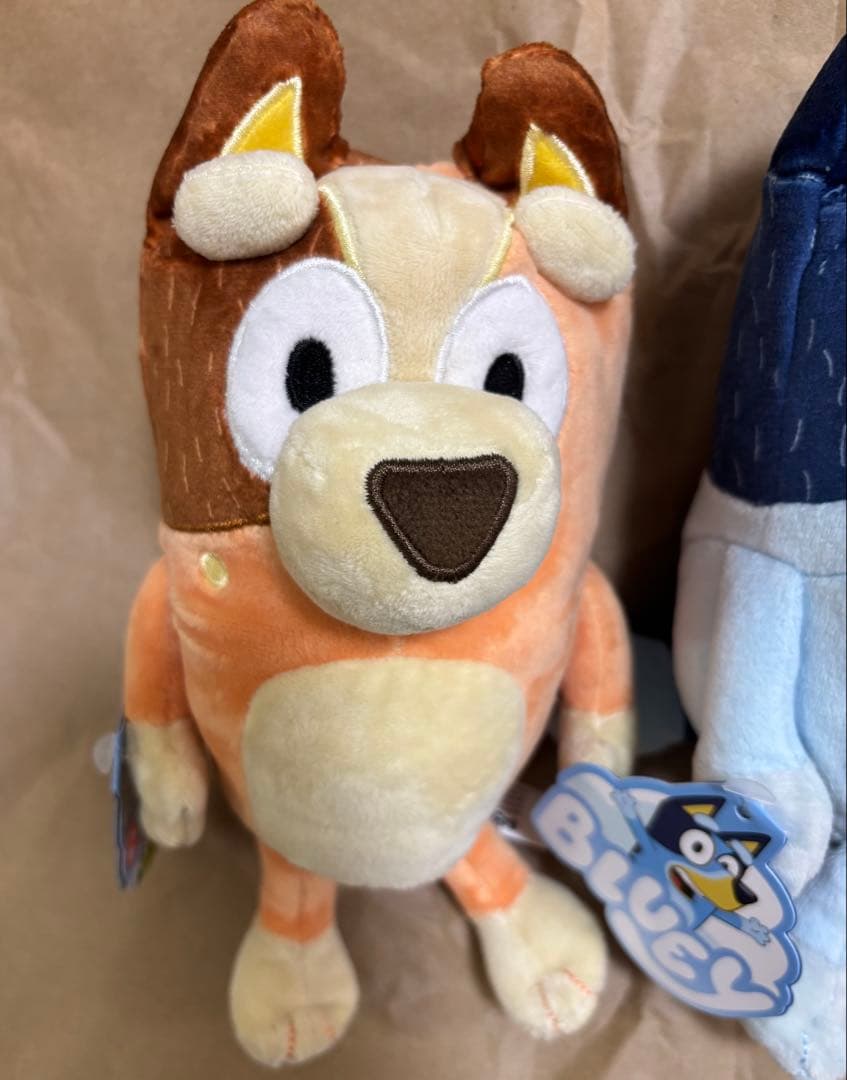 新品　bluey MOOSE社 ブルーイ ファミリー　ぬいぐるみ 4個セット