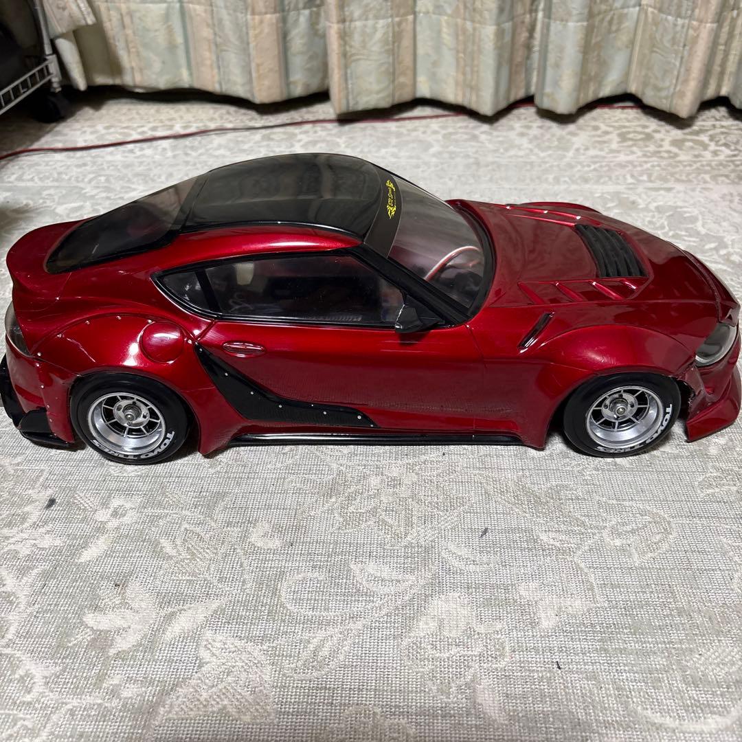 ラジコンドリフトカーボディ　トヨタスープラ　ワイドドボディ1/10