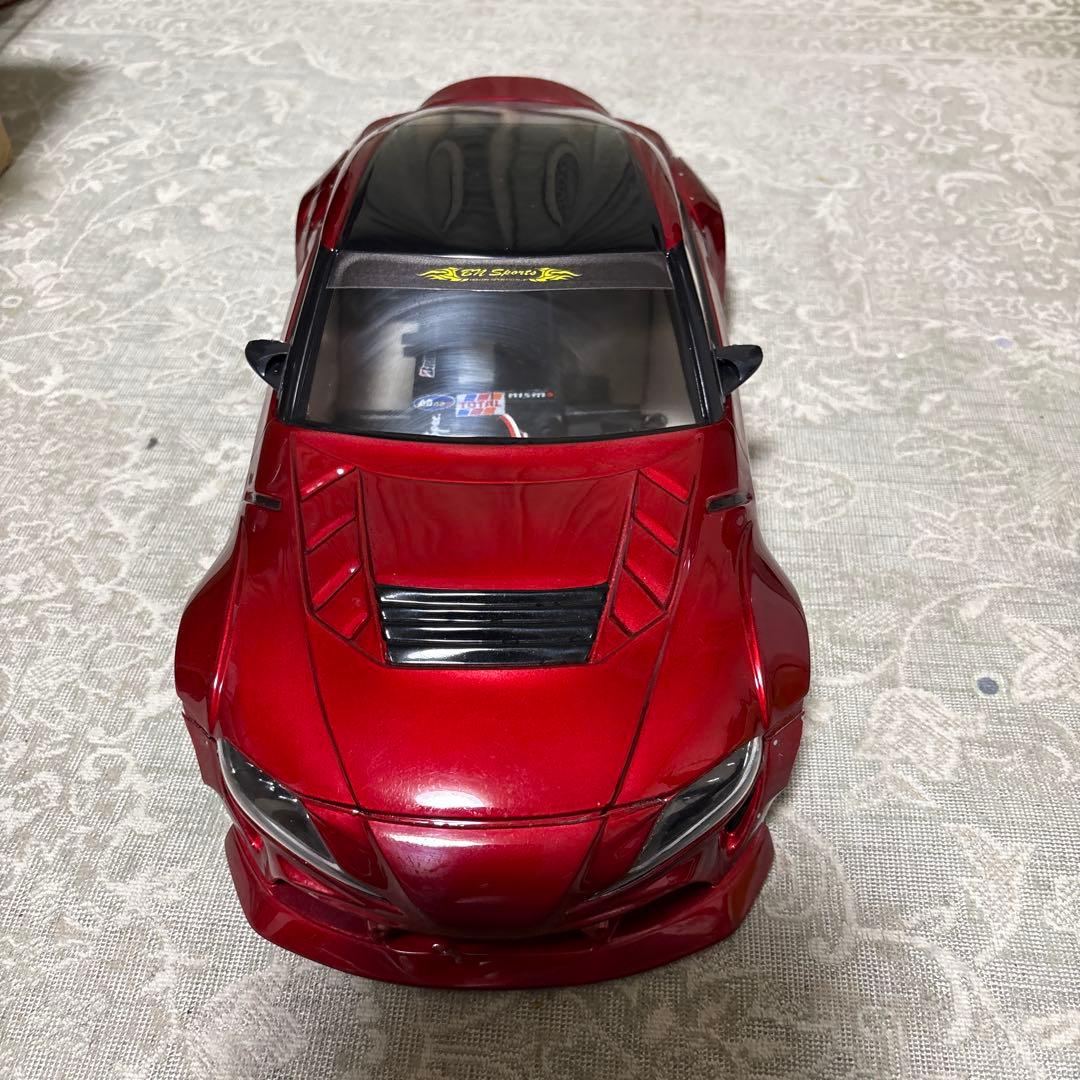 ラジコンドリフトカーボディ　トヨタスープラ　ワイドドボディ1/10