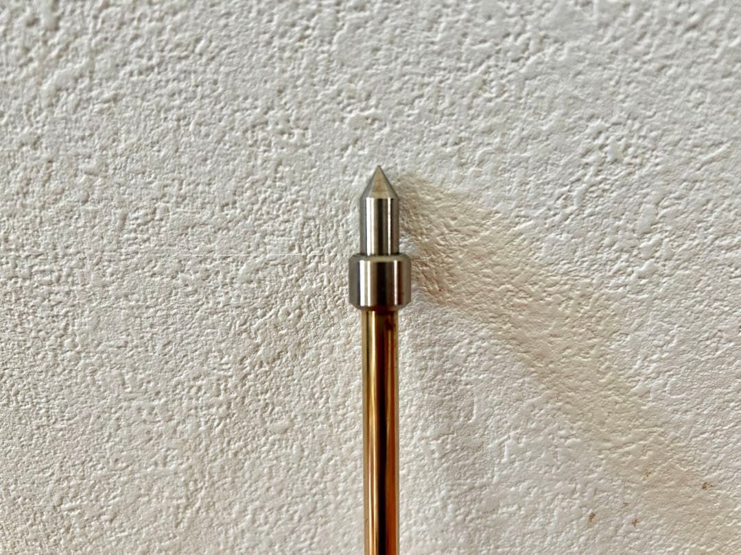 MITSUKE バスクラリネット用エンドピン チタン入り真鍮 (先端：チタン)