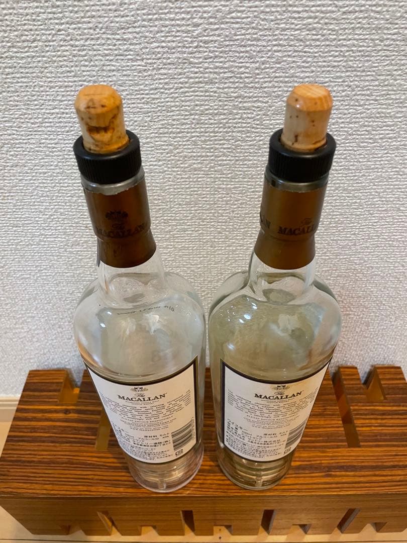 サントリーマッカラン18年 旧瓶 シングルモルトウイスキー 空瓶 2本セット
