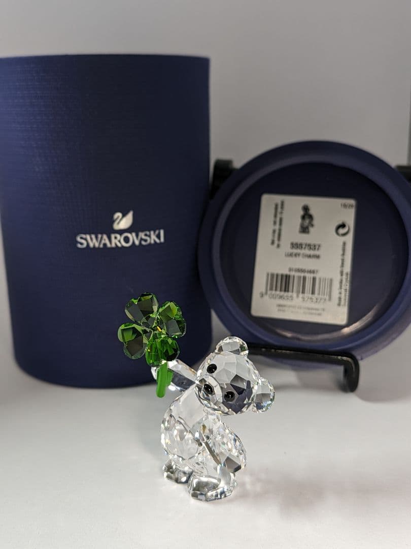 スワロフスキー　箱有り　クリスベア　クローバー　swarovski
