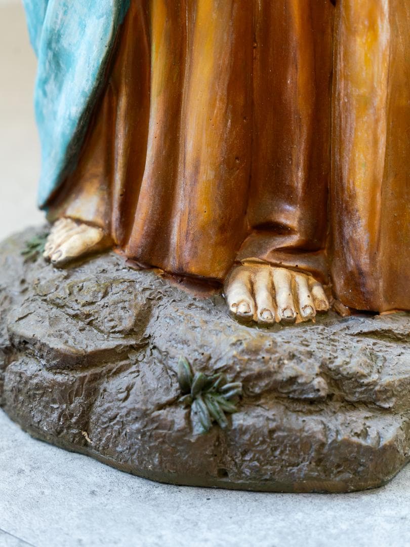 イエス・キリスト像 Jesus Statue アンティーク 木彫り彫刻
