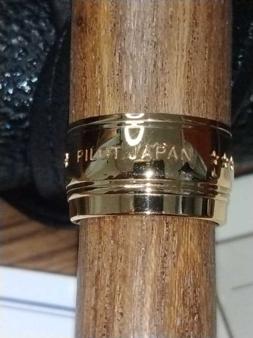 パイロット万年筆カスタム 槐 エンジュ モクメ　18K-750 15 F