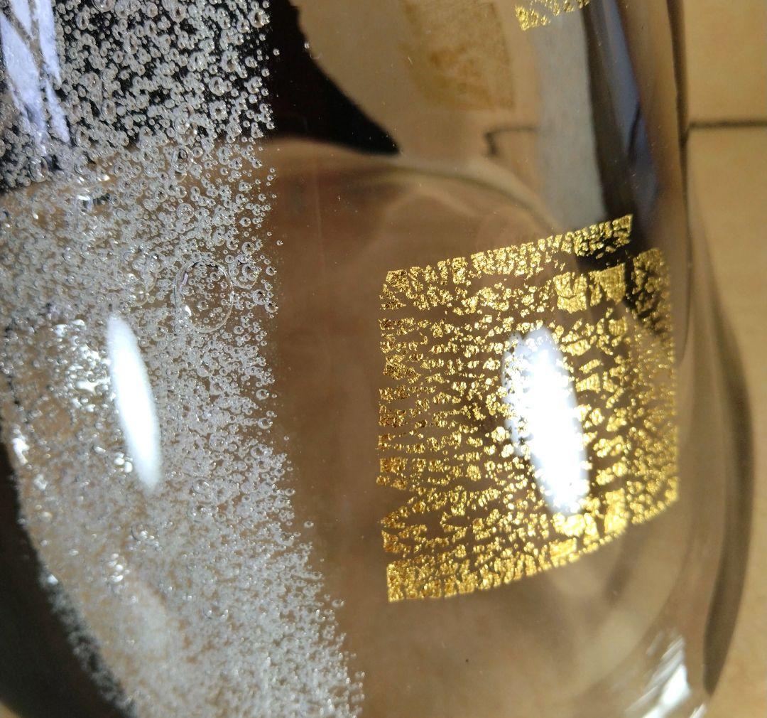 【本物保証】岩田藤七(文化功労者) ガラス花器 共箱 写生銘入り激レア希少品