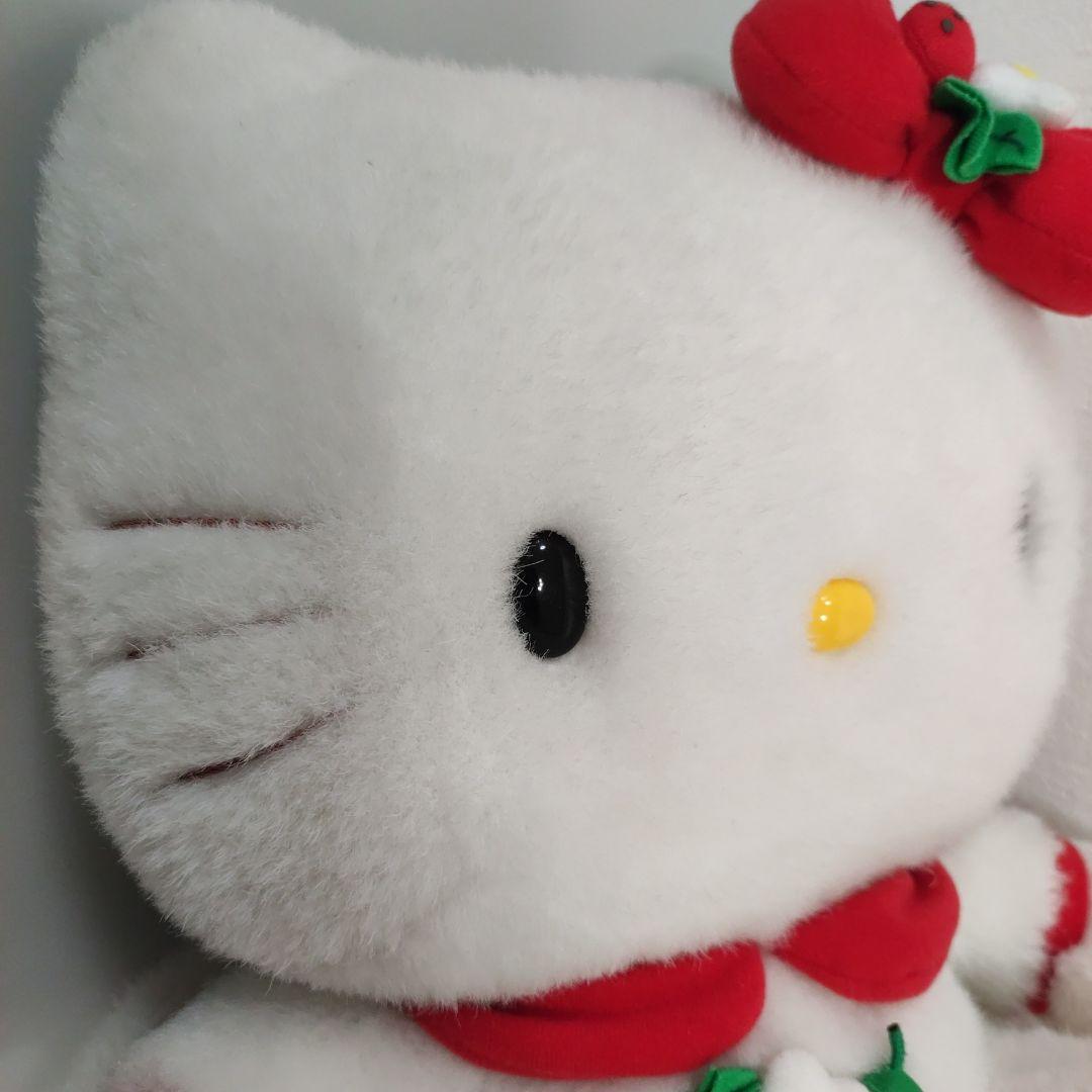 平成レトロ ハローキティ　限定/希少　いちご ドレス　ぬいぐるみ