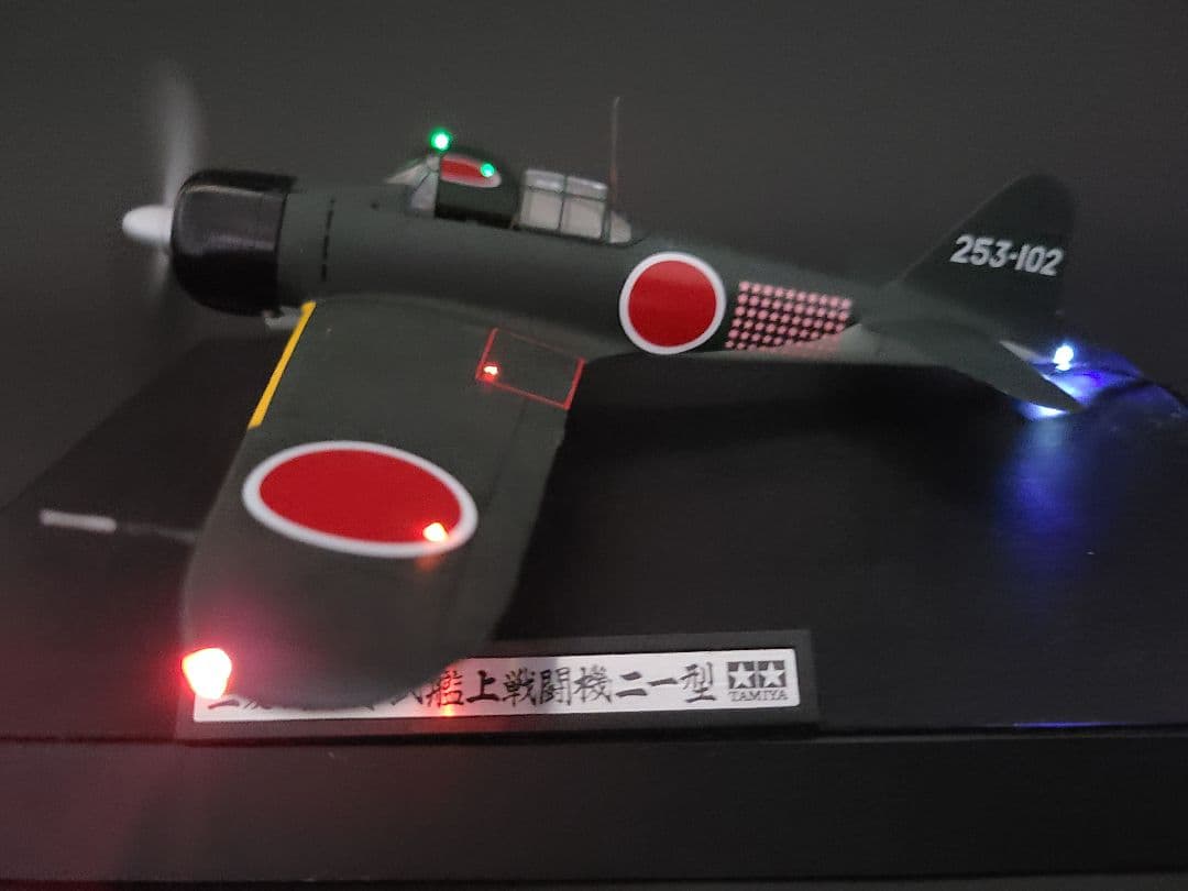 零式艦上戦闘機21型、岩本 飛曹 長搭乗機 タミヤ1/48スケール完成品 零戦