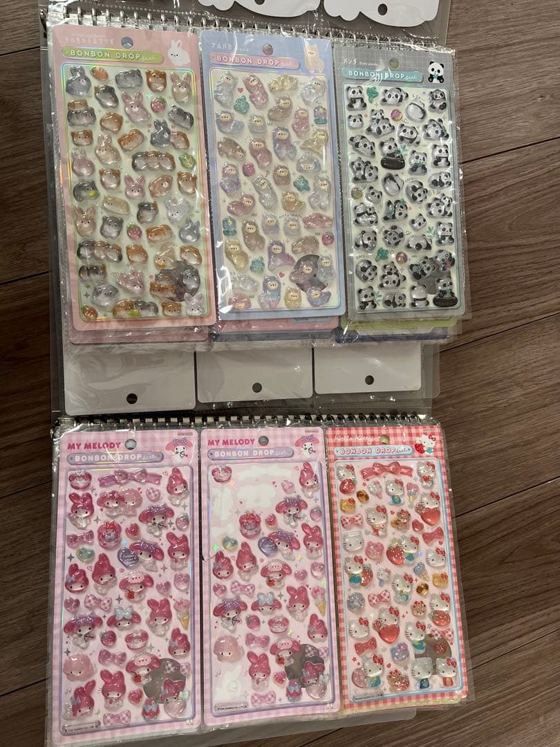 ボンボンドロップシール　まとめ売り　シール帳　完成品