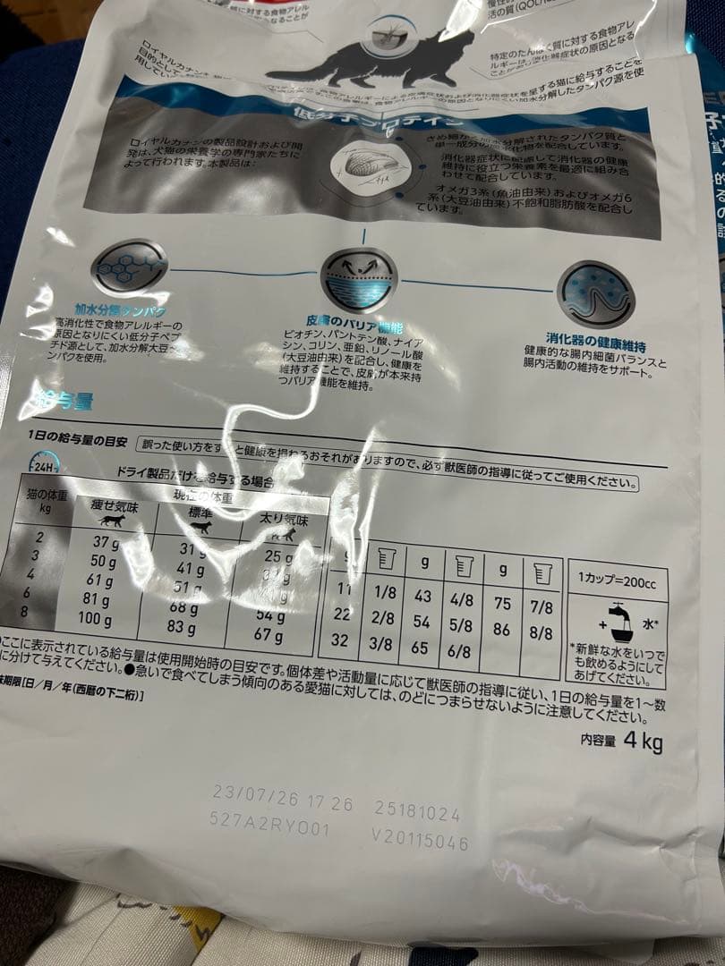 ロイヤルカナン　低分子プロテイン 4kg✖️2袋セット