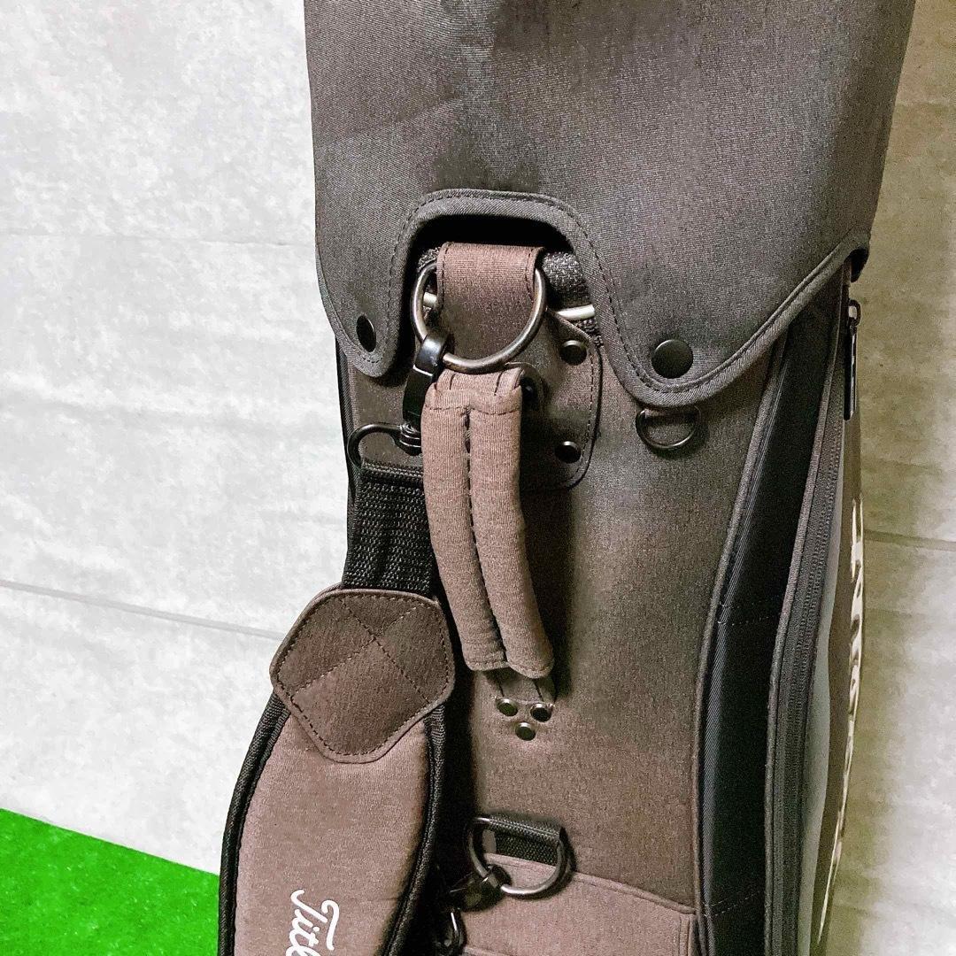 【極美品】titleist ゴルフ キャディバッグ CB191 杢ブラック 9型