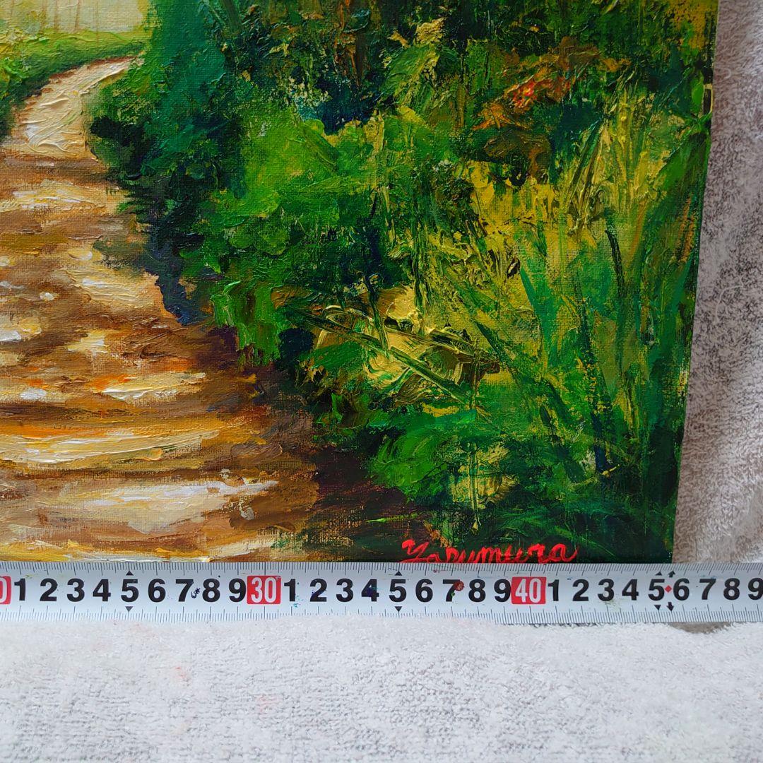 油絵 森の道