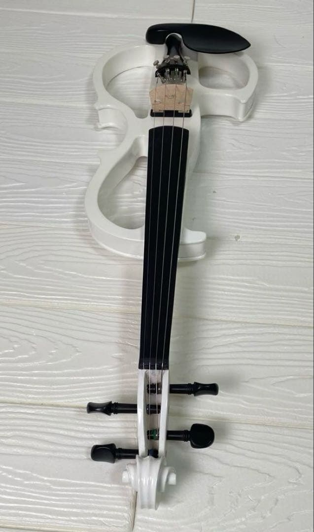 CECILIO エレキバイオリン 4/4 ホワイト 専用セミハードケース