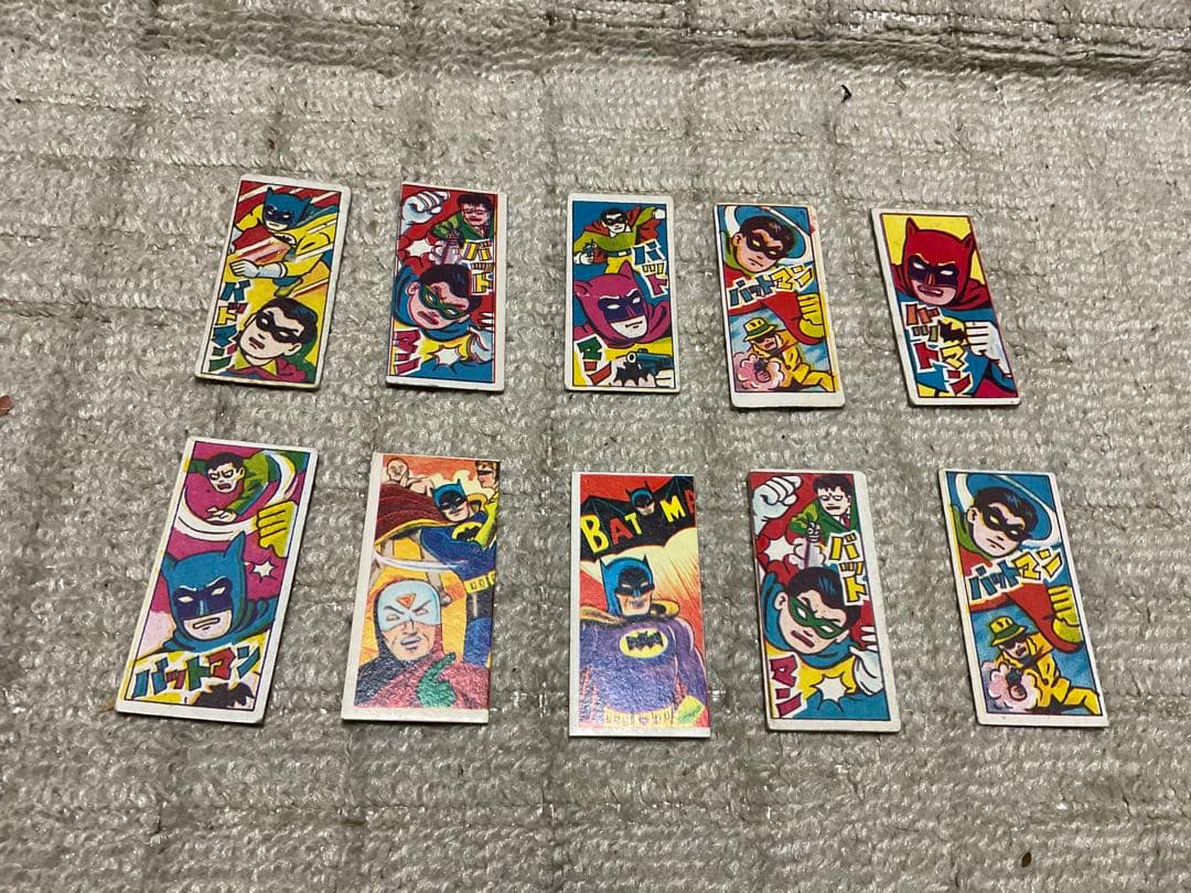 昭和の面子、アメリカンヒーローのバットマン／77枚組。ダブリも御座います。