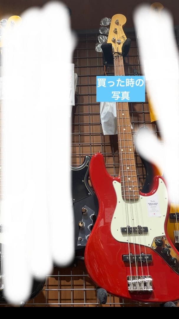 Fender ジャズベース レッド ソフトケース付き