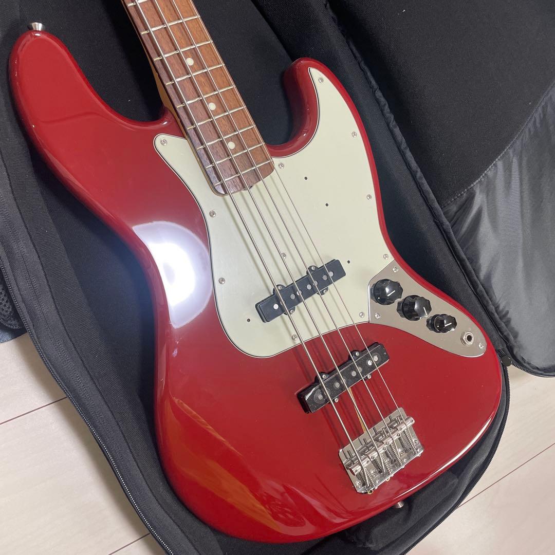 Fender ジャズベース レッド ソフトケース付き