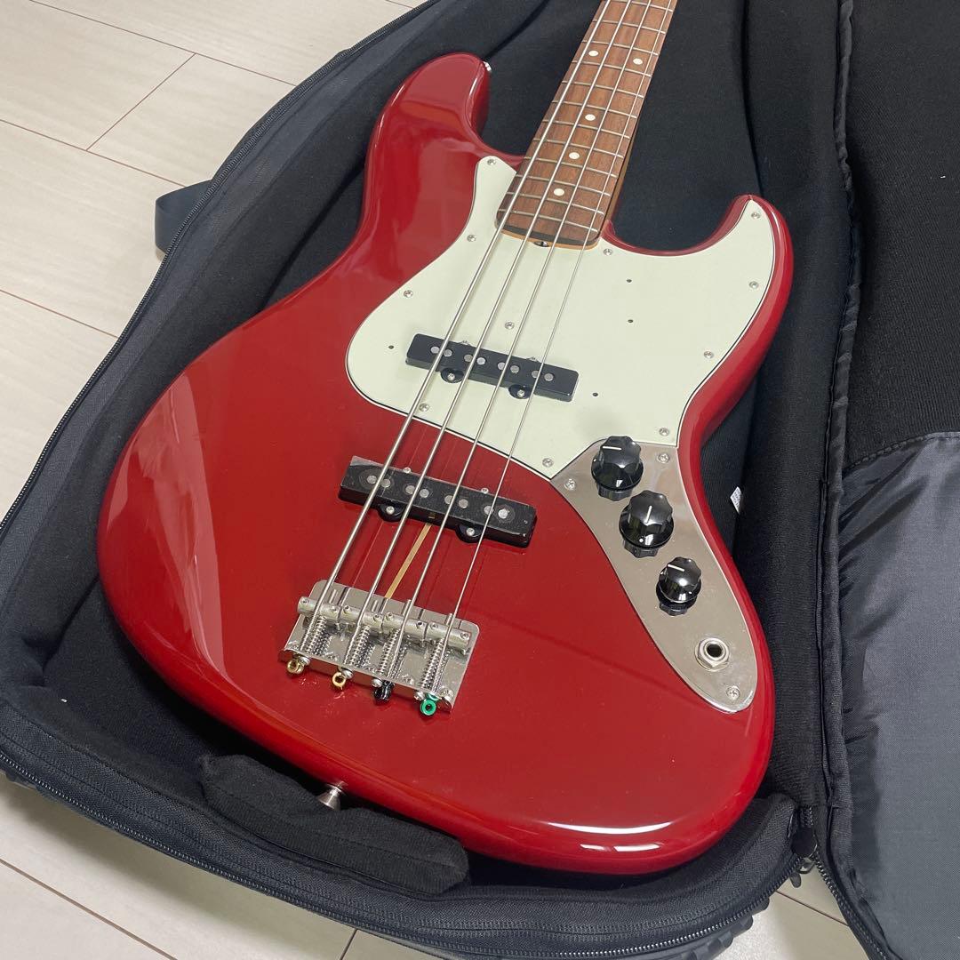Fender ジャズベース レッド ソフトケース付き