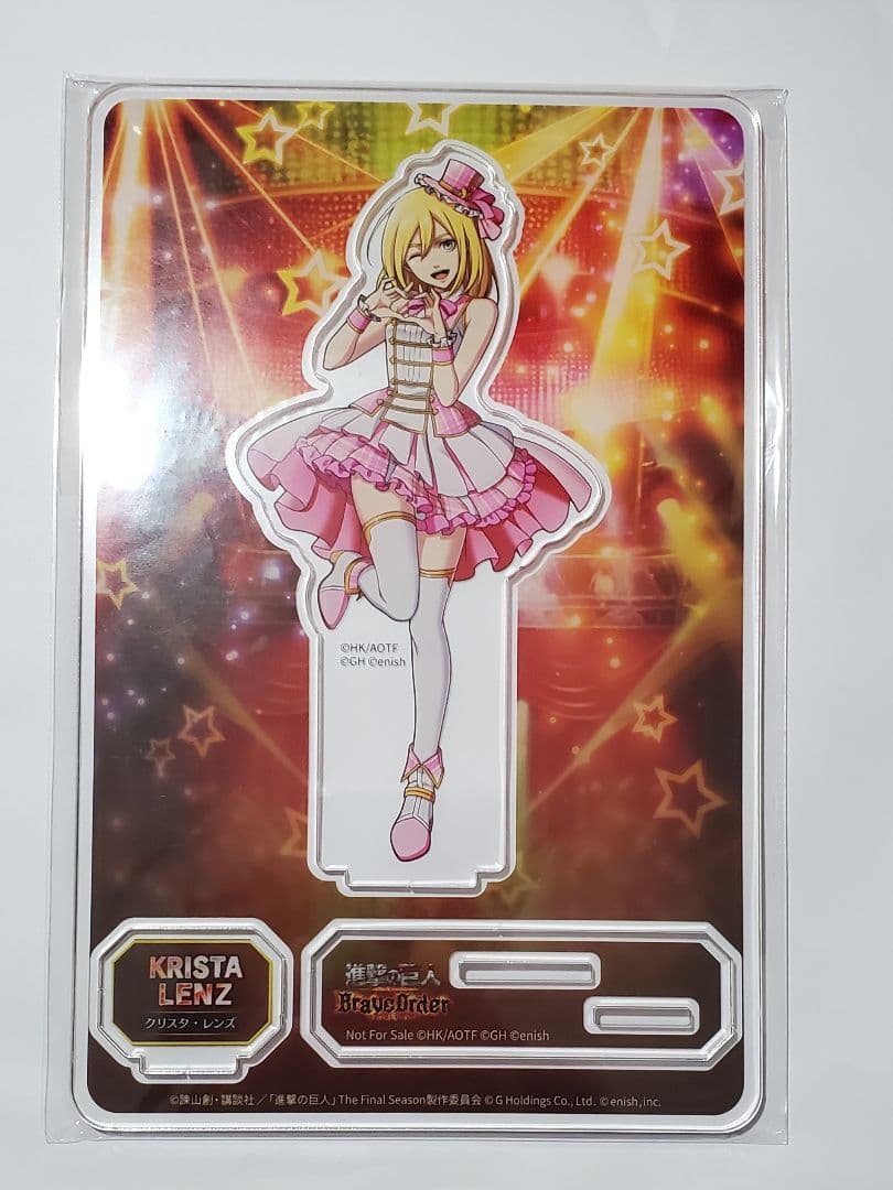 進撃の巨人Braveorder　ブレオダ　クリスタ　アクリルスタンド